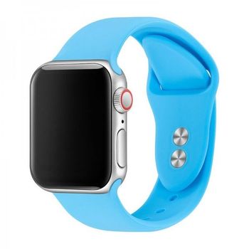 Bracelete Smoothsilicone Para Apple Watch Series 9 - 41mm - Azul Céu