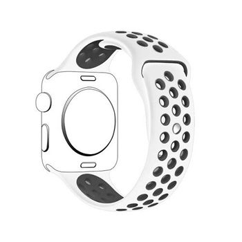 Bracelete Sportystyle Para Apple Watch Series 9 - 41mm - Branco / Preto