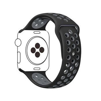 Bracelete Sportystyle Para Apple Watch Series 9 - 41mm - Preto / Cinza