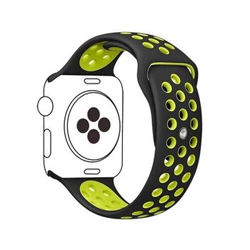 Bracelete Sportystyle Para Apple Watch Series 9 - 41mm - Preto / Verde