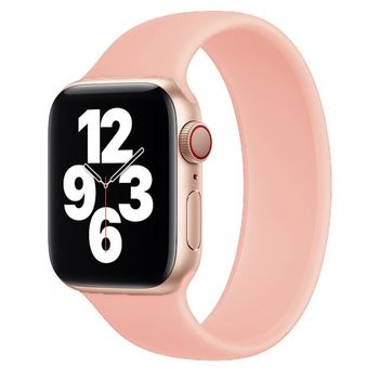 Bracelete Solo Siliconsense Para Apple Watch Series 9 - 41mm (pulso:142-158mm) - Rosa