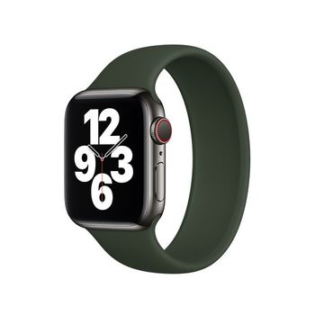 Bracelete Solo Siliconsense Para Apple Watch Series 9 - 41mm (pulso:142-158mm) - Verde Escuro