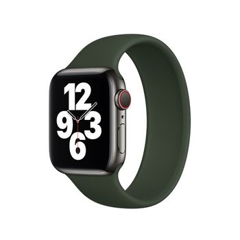 Bracelete Solo Siliconsense Para Apple Watch Series 9 - 41mm (pulso:164-177mm) - Verde Escuro