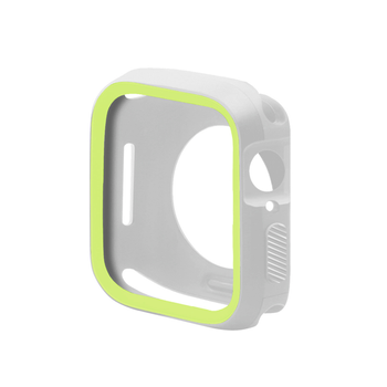 Capa Military Anti-impacto Doublecolor Para Apple Watch Series 9 - 41mm - Cinza / Verde