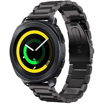 Correa De Acero + Herramienta Gift4me Compatible Con Reloj Garmin Forerunner 265 - Negro