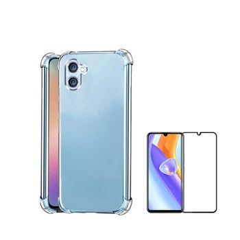 Kit Capa Superprotect Anti-shock + Película De Vidro Temperado 5d Full Cover Phonecare Para Samsung A05 - Transparente