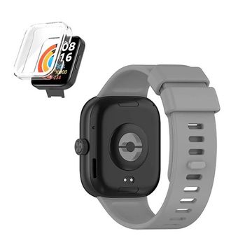 Kit Funda Protectora + Correa De Silicona Gift4me Compatible Con Reloj Xiaomi Redmi Watch 4 - Gris