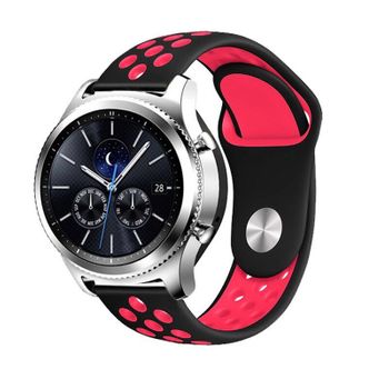 Pulsera Deportiva Gift4me Compatible Con Reloj Huawei Watch 4 Pro Space Edition - Negro / Rojo