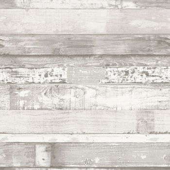 Papel De Pared Homestyle Wood Blanco Crudo Y Gris Noordwand