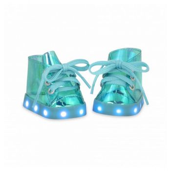 Zapatillas Luminosas Azules Para Muñeca Our Generation 46cm