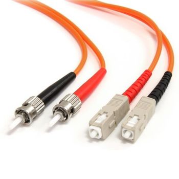 Startech.com Cable Fibra St Sc Multimodo 62.5/125 Duplex 3m Naranja