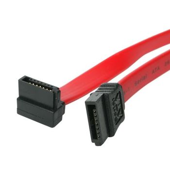 Startech.com Cable De Sata A Sata Acodado A La Derecha 30cm Rojo