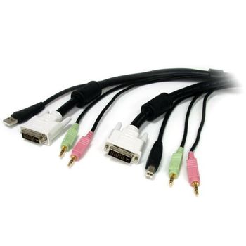 Startech.com Cable Kvm Usb Dvi  4 En 1 C/ Audio - 6 Pies