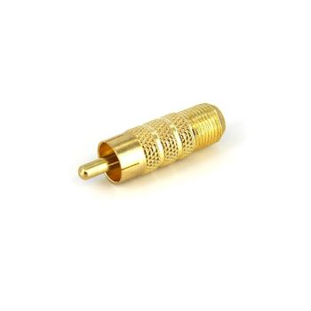 Startech.com - Rca To F Type Coaxial Adapter, M/f 1x Rf F-pin 1x Rca Amarillo Adaptador De Cable