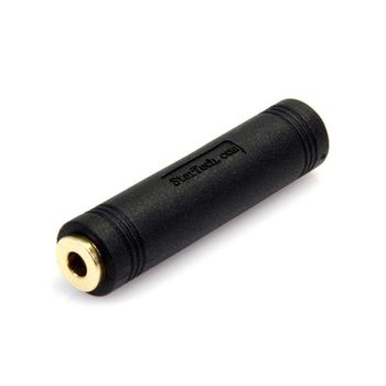 Startech.com 3.5mm Adapter, 3.5mm, 3.5mm, Negro