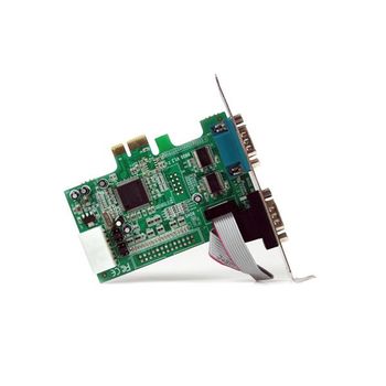 Startech.com Tarjeta Pci Express Adaptadora Serie Rs232 Db9 De 2 Puertos Uart16550 - Tarjeta Pcie Controladora De Host Serial Rs232 - Tarjeta De Expansión - Windows Y Linux