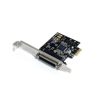 Startech.com Tarjeta Adaptadora Pci Express Pcie 2 Puertos Serie 1 Paralelo Con Cable Multiconector Rs232 Serial