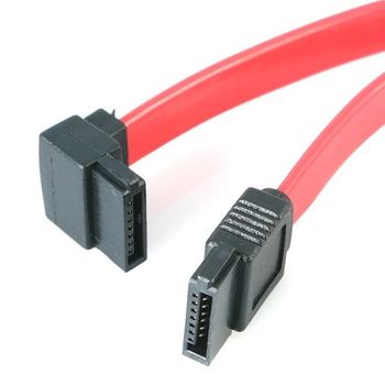 Startech.com Cable Sata A Sata Acodado A La Izquierda - 12 Pulgadas