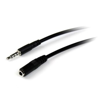 Startech.com Cable Extension De Audio Jack Estereo 3.5mm (4 Pines) 1mts