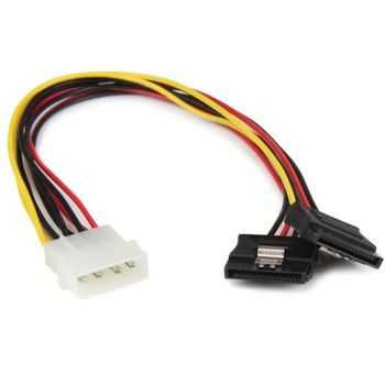 Startech.com Cable De Alimentación Y Lp4 A 2x Sata Con Mecanismo De Bloqueo