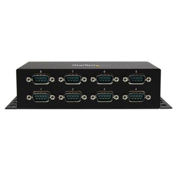 Startech.com Adaptador Hub Concentrador Usb A 8 Puertos Serie Rs232 Industrial Montaje En Pared Riel Din