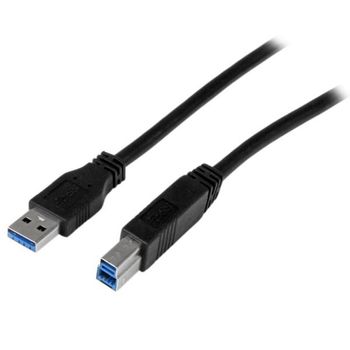 Startech.com Cable Certificado 1m Usb 3.0 A A B - M/m  Negro