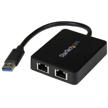 Startech.com Usb 3.0 A Nic Gigabit Doble Con Puerto Usb