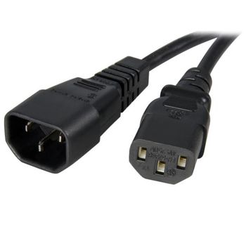 Startech.com Extensor Alargador 1m De Cable De Alimentacion Pc C14 A C13