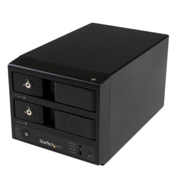 Startech.com Caja Usb 3.0 Uasp Esata De 2 Bahias 3.5 Sata Iii Hot Swap