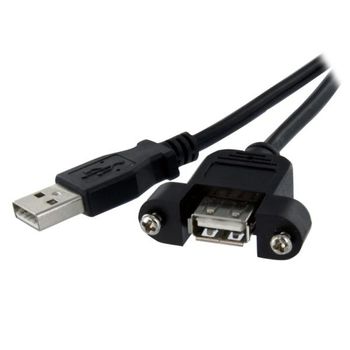 Startech.com Cable Usb De 60cm Para Montaje En Panel Usb A Macho A Hembra