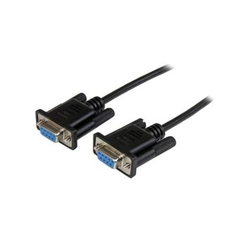 Startech.com - Cable De 2m Nulo De Módem Serie Rs232 Db9 - Hembra A Hembra - Color Negro