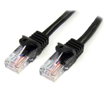 Startech.com Cable 3m Negro De Red 100mbps Cat5e Ethernet Rj45 Snagless