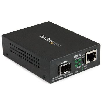 Startech.com Conversor De Medios Ethernet Gigabit A Fibra Con Sfp Abierto