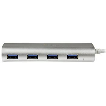 Startech.com Concentrador Portã¡til Usb 3.0 De 4 Puertos - Hub Con Cable Incorporado