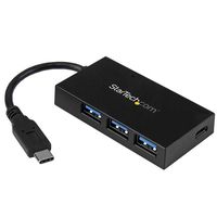 Startech.com Concentrador Usb 3.0 De 4 Puertos - Usb-c A 1x Usb-c Y 3x Usb-a