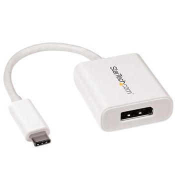 Startech.com Adaptador Gráfico Externo Usb-c A Displayport - Conversor De Vídeo Type-c A Dp 4k 60hz - Blanco - 1 X Displayport