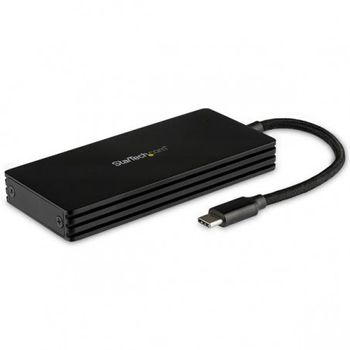 Startech.com - Caja Usb 3.1 (10gbps) Usb-c Para Ssd M.2 Sata - Caja Externa Portátil Para Disco Usb Tipo C - De Aluminio