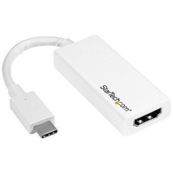 Adaptador Usb-c A Hdmi - 4k 60hz - Blanco, Usb Type-c, 3840 X 2160 Pixeles, 1024 X 768 (xga), 1280 X 720 (hd 720), 1920 X 1080 (hd 1080), 1920 X 1200 (wuxga), 2560 X 1440, 2560, Ce, Fcc, Color Blanco