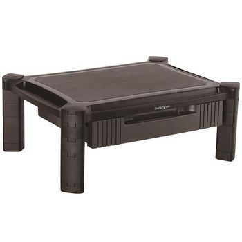 Startech.com Base De Soporte Para Monitor - Con Cajón Y Altura Ajustable, Independiente, 10 Kg, 33 Cm (13"), 81,3 Cm (32"), Ajustes De Altura, Negro