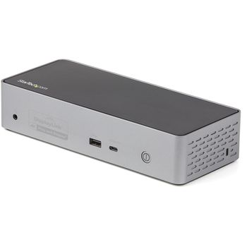 0065030891998-StarTech.com Adaptador Multipuertos USB-C - HDMI 4K a 60Hz  VGA - Hub Ladrón USB de 3 Puertos - Power Delivery de Paso de 100W - GbE -  Docking Station