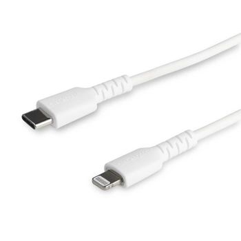 Cable Usb-c A Lightning Blanco Resistente De 2 M