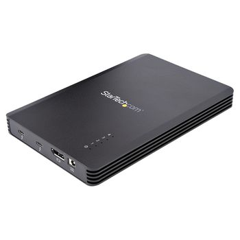 Startech.com Caja Thunderbolt 3™ De 4 Bahías Nvme M.2 Para Ssd, Con 1 Puerto De Vídeo Displayport Y 2 Thunderbolt 3, 40gbps, Con Fuente De Poder De 72w, Caja Externa Para Disco Duro