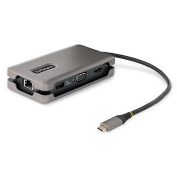 Startech.com Adaptador De Vídeo Usb C, Adaptador Multipuertos Usb Tipo C A  Hdmi Vga Con Salida