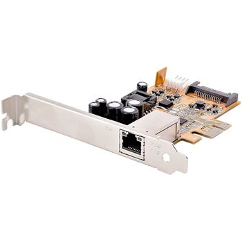 Startech.com Tarjeta De Red Pcie De 1 Puerto Poe De 2,5gbps - Adaptador Ethernet Lan Rj45 - Nic Poe De 30w 802.3at Para Ordenadores De Sobremesa Y Servidores - Bracket De Perfil Bajo - Win Linux