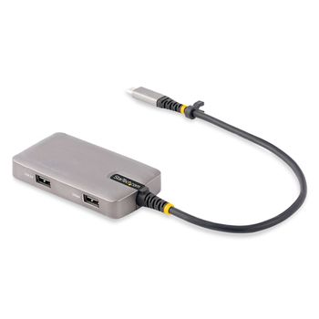 Startech.com Hub Usb-c Autoalimentado De 4 Puertos Con Interruptores  Individuales - Concentrador Usb 3.0 A 5 Gbps Con Fuente De Alimentación - Ladrón  Usb Tipo C A Usb-a - Bc 1.2 con