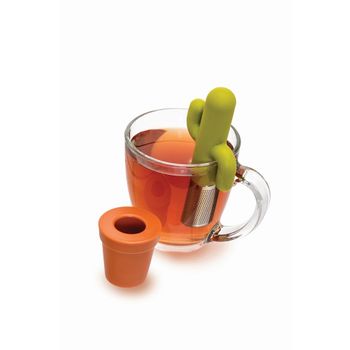 Infusor de té con forma de perrito para colgar en el borde de la taza.