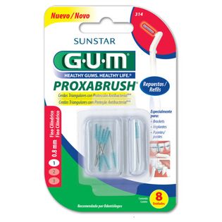 Gum Interdental Proxabrush Refills Fino Cilíndrico