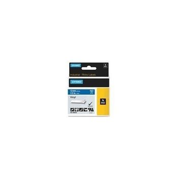 Dymo Rhino Cinta De Etiquetas Industrial Adhesiva Id1-12 Blanco Sobre Azul De 12mmx5?5m Vinilo