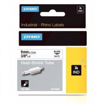 Dymo Rhino Cinta Id1-9 Negro Sobre Blanco 9mmx1?5m Tubo Termorretractil S0718280