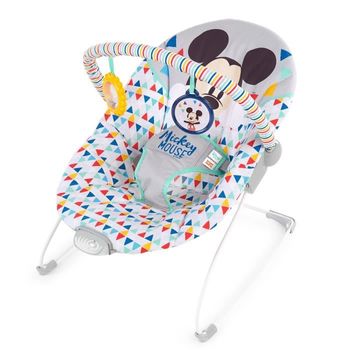 Disney Baby Mickey Tumbona Con Asiento Vibrante Happy Triangles